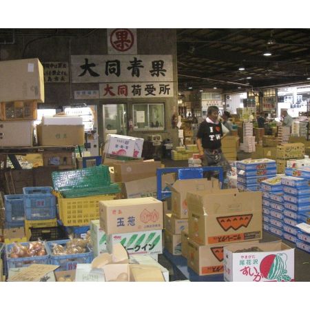 徳島の青果市場